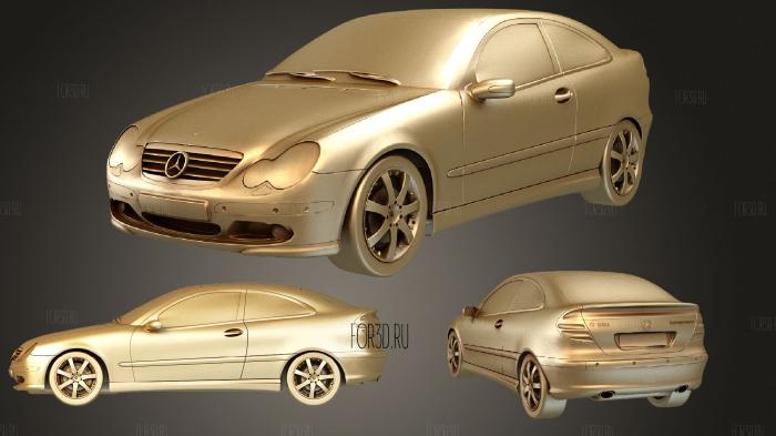 Mercedes SportCoupe stl model for CNC